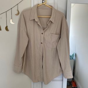 Corduroy button up